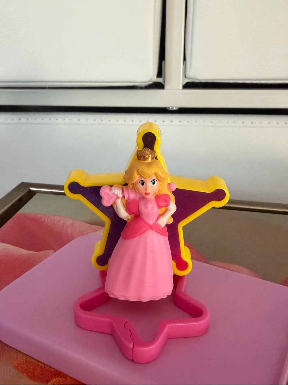 Princess Peach Star Figure Toy - Pink